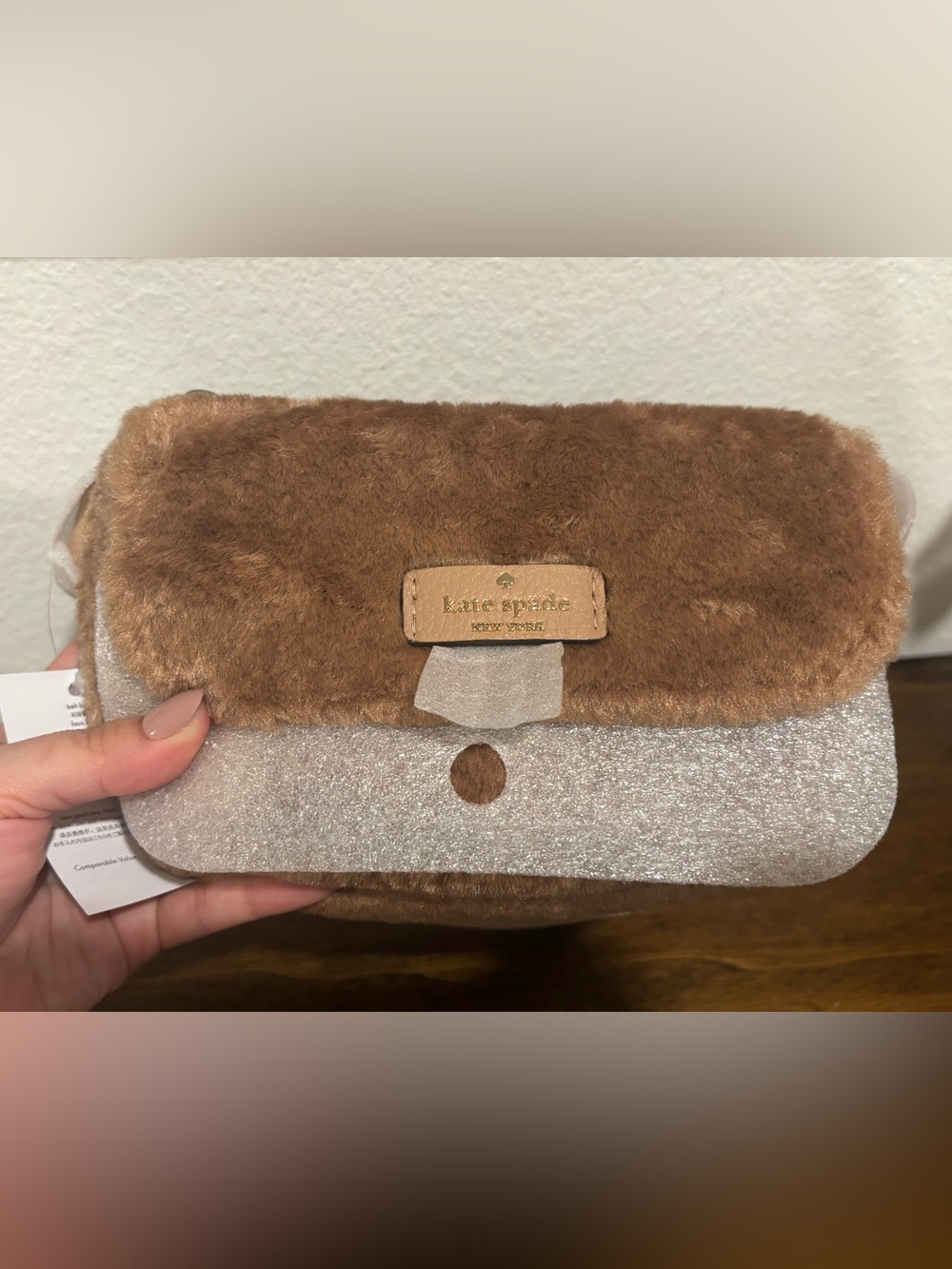 kate spade Blush Faux-Fur Tan Belt/Bum Bag - Picture 10 of 12